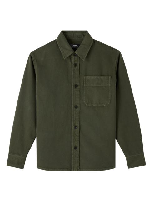A.P.C. BASILE BRODÉE POITRINE OVERSHIRT