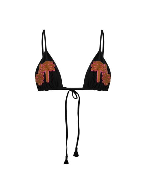 Johanna Ortiz Palm Tree triangle bikini top