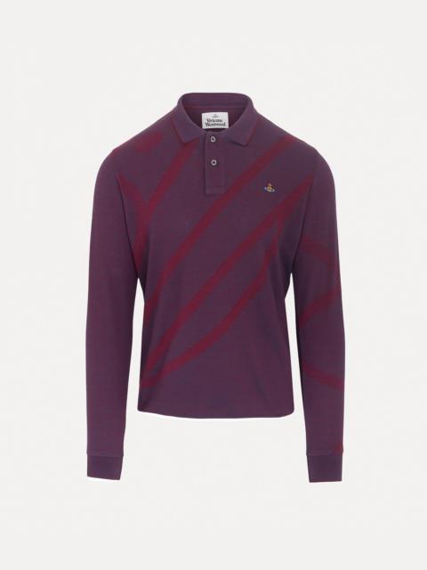 LONG SLEEVE POLO TOP