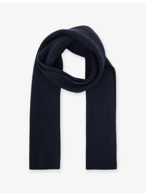 REISS Chesterfield Ribbed Merino-Wool Scarf