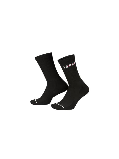 Jordan Jordan Everyday Crew Socks "Black (6-Pack)" FZ2051 010