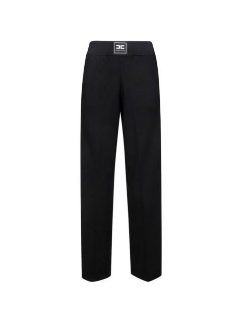 ELISABETTA FRANCHI button stripe trousers