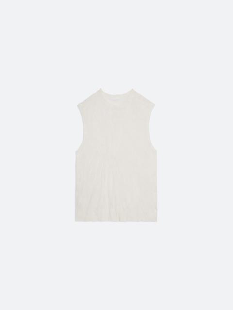 Helmut Lang SLEEVELESS CRUSHED KNIT TOP