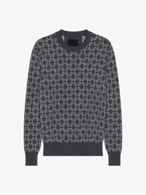 Givenchy SWEATER IN MONOGRAM 72 JACQUARD