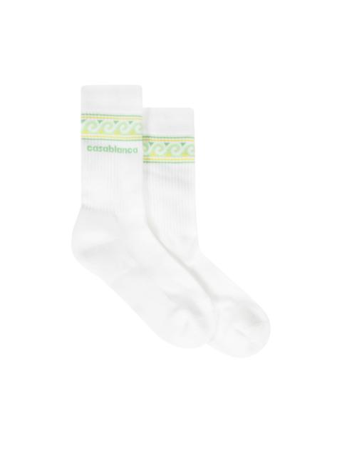 CASABLANCA KNITTED WAVE SPORT SOCKS