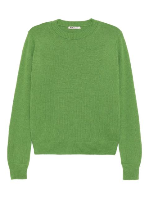 AURALEE crew-neck long-sleeved sweater