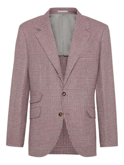 Brunello Cucinelli checked-pattern blazer