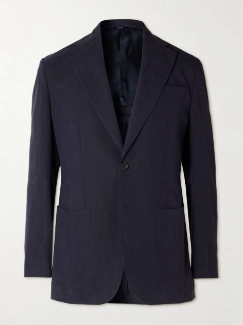 Unstructured Linen Suit Jacket