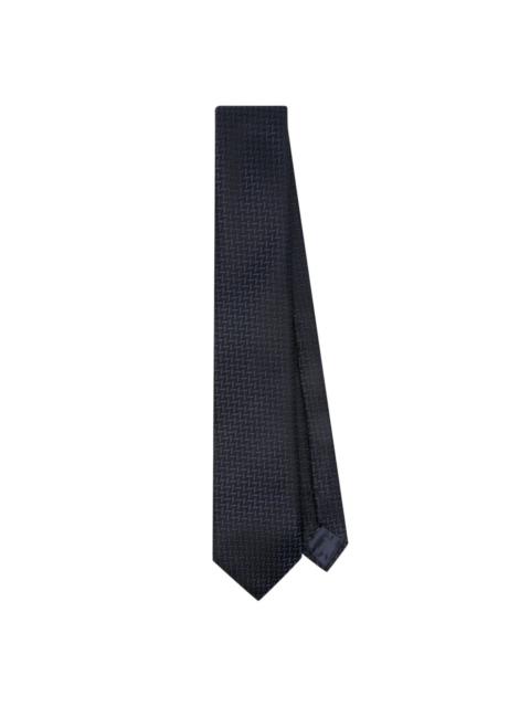 EMPORIO ARMANI geometric-print tie