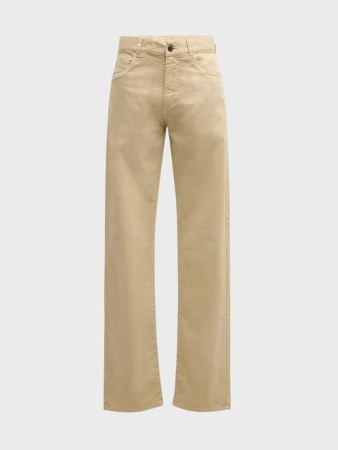 Canali Men's Slim Twill 5-Pocket Pants