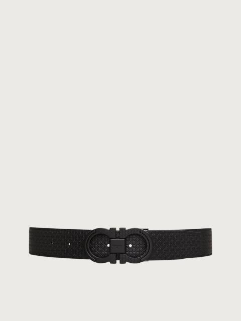 Reversible and adjustable Gancini belt