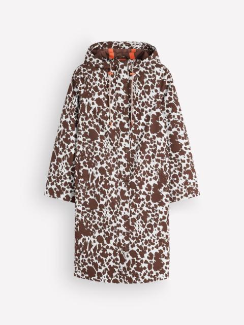 BODEN Longline Raincoat-Cow Fields