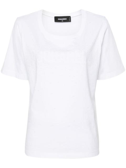 DSQUARED2 Easy Fit crystal-embellished T-shirt