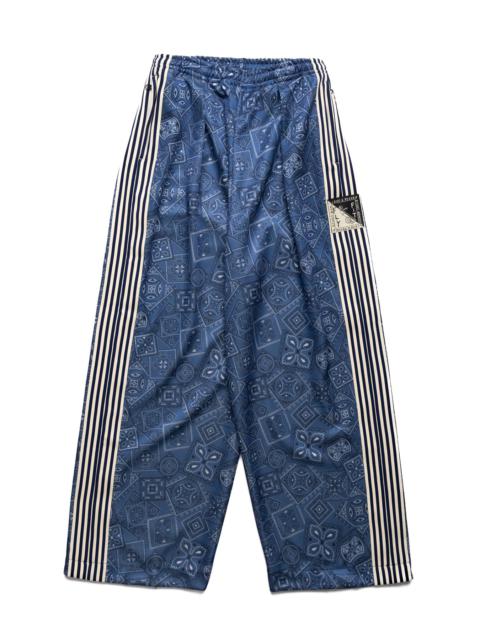 Kapital Smooth Jersey COOKIE Bandana Baggy Track Pants - Navy