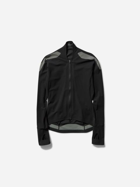 JOHANNA PARV Women's Long Sleeve Zip Top Black / Lime Cream