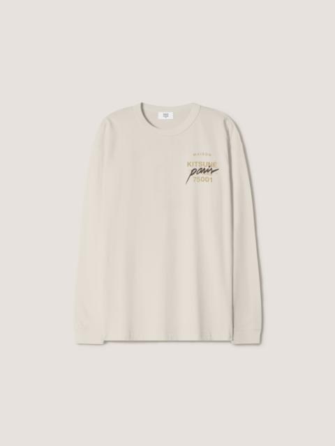 Maison Kitsuné MMII FOX HEAD OVERSIZE LONG SLEEVE TEE-SHIRT