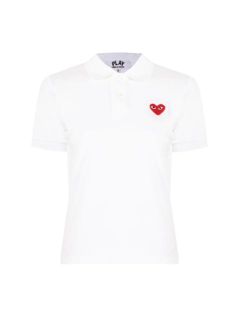 Comme des Garçons PLAY Heart logo-patch polo shirt