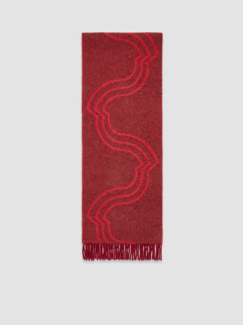 Moncler Wool & Alpaca Logo Scarf