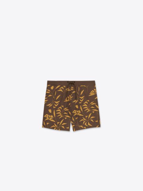 saint laurent sunset print swim shorts