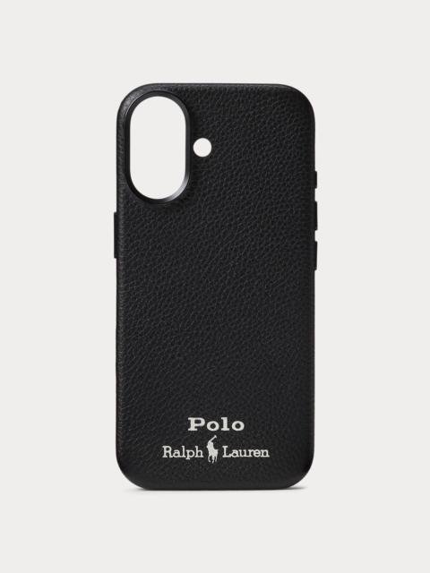 Polo Ralph Lauren Leather MagSafe iPhone 17 Case
