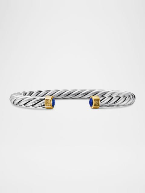 DAVID YURMAN 6mm Men's Cable Cuff Bracelet in Silver
