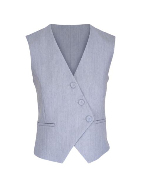 TWP button-up waistcoat