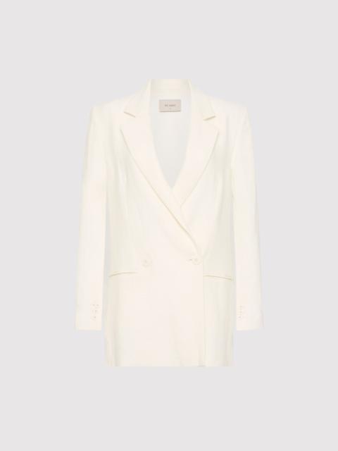 Linen Split Sleeve Blazer - Ivory