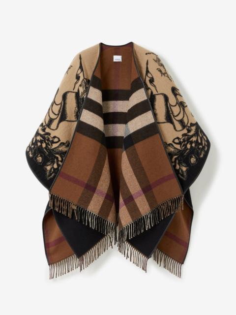 EKD Wool Jacquard Cape