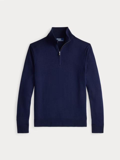 Polo Ralph Lauren Cotton Quarter-Zip Mockneck Sweater