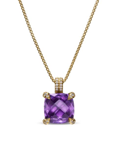 DAVID YURMAN Women's Chatelaine Pendant Necklace in 18K Yellow Gold with Pavé Diamonds - Amethyst