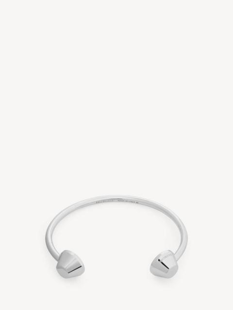 BALENCIAGA City Cuff in Shiny Silver