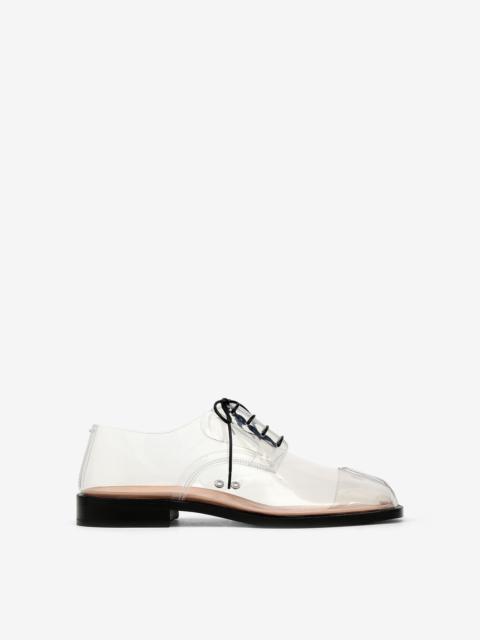 Maison Margiela Tabi transparent lace-up shoes