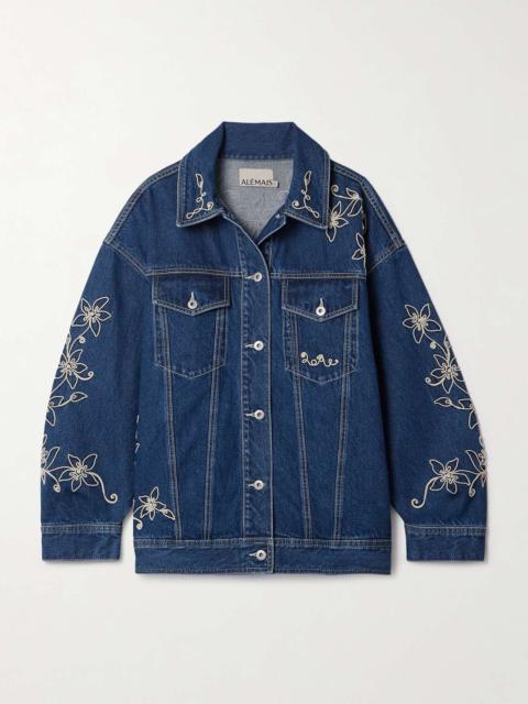 ALÉMAIS Carmen embroidered denim jacket