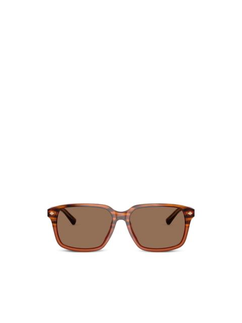 Brooks Brothers rectangle-frame sunglasses