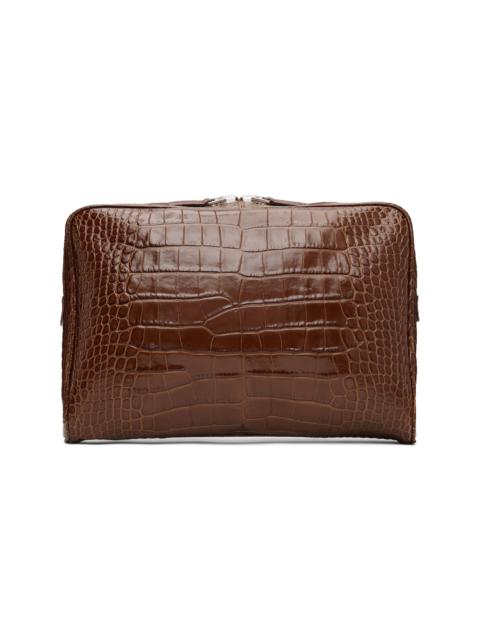 TOM FORD Tan Minimal Laptop Pouch