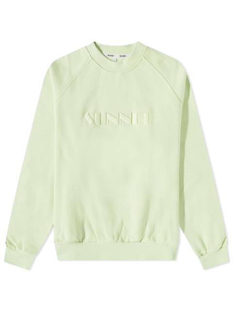 SUNNEI Sunnei Classic Logo Embroidered Crew Sweat