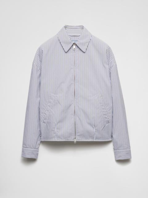 Prada Striped poplin blouson jacket