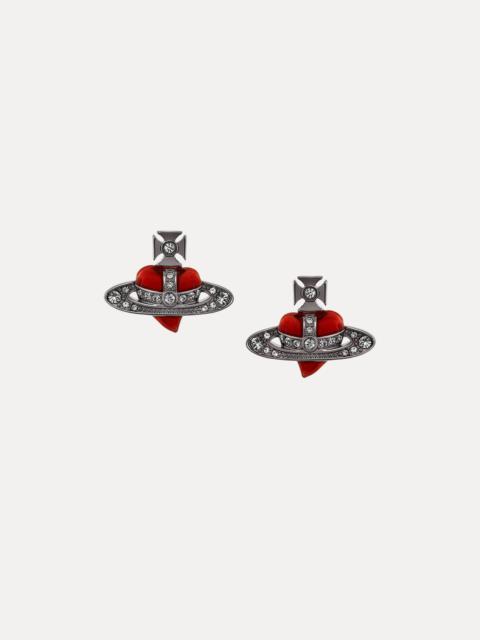 Vivienne Westwood 새로운 DIAMANTE HEART EARRINGS