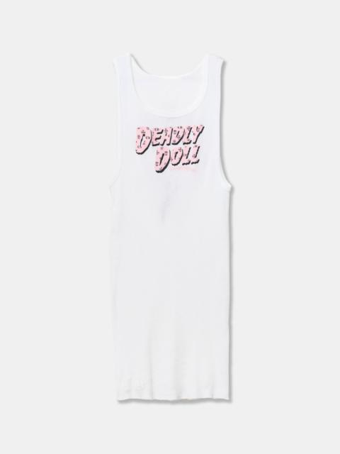 White Chrome Hearts X Deadly Doll Tank Top