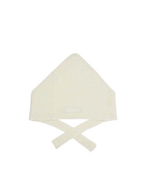 JACQUEMUS logo-patch scarf