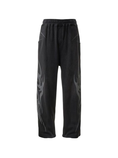 HELLSTAR Tribal Flame Sweatpants "Black" HSR263