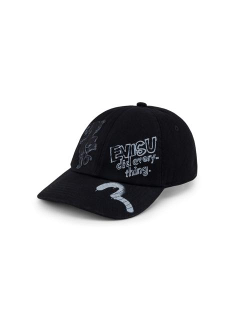 EVISU Hand-drawn style Brand Motif Cap