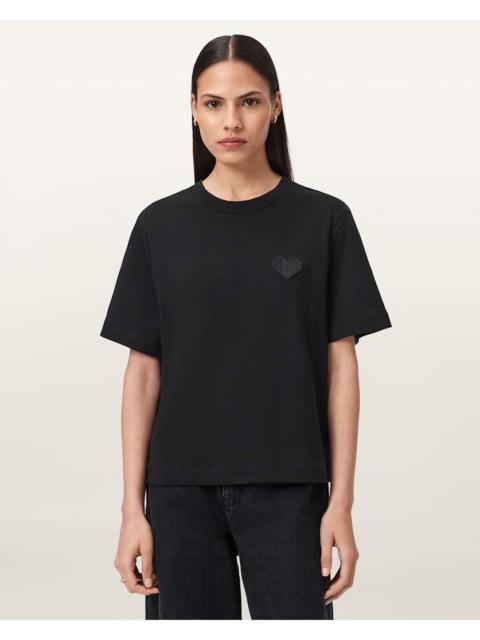 ALLSAINTS LOVER LISA EMBROIDERED T-SHIRT