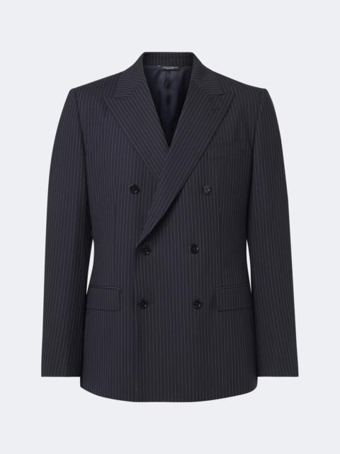 Dolce & Gabbana Pinstripe double-breasted wool-blend blazer