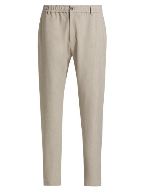 EMPORIO ARMANI Men's Stretch Gabardine Pants - Ivory Tan