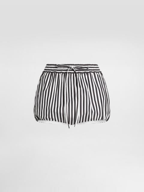 Dolce & Gabbana Striped poplin culottes