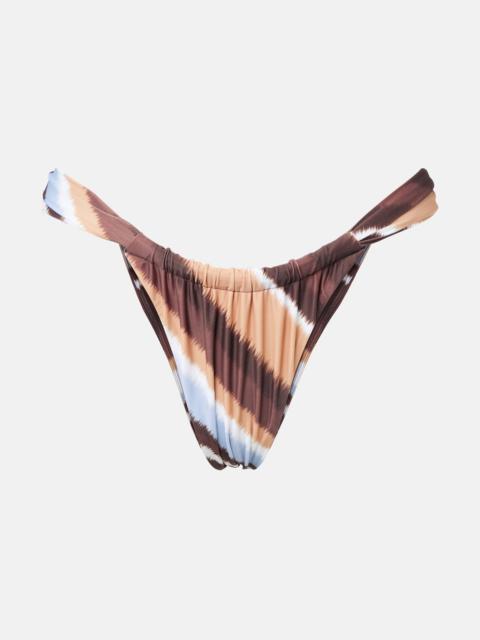 FAITHFULL Andez striped bikini bottoms