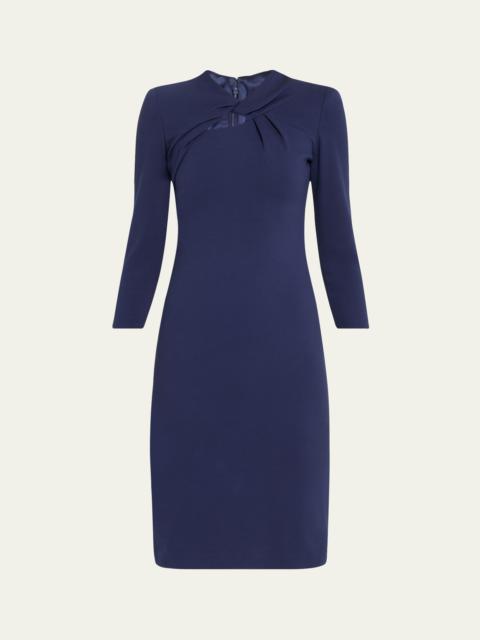 GIORGIO ARMANI Milano Twist-Front Jersey Dress