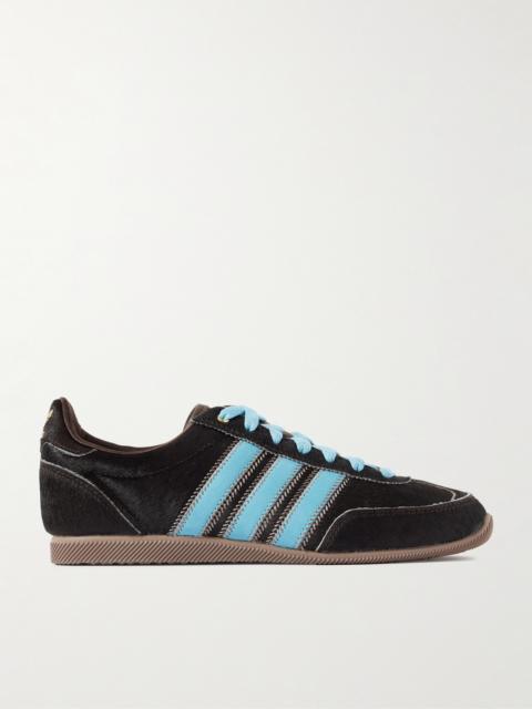 adidas Originals Japan W Leather-trimmed Calf Hair Sneakers