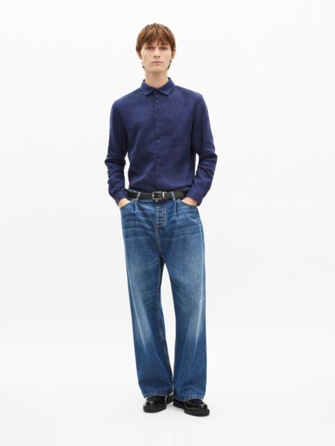 The Kooples NAVY LINEN SHIRT